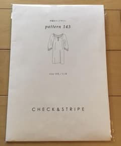 CHECK&STRIPE パターン 143 ギャザーチュニックのサムネイル
