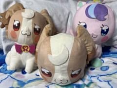 わんだふるぷりきゅあ　めちゃもふぐっとぬいぐるみ　ユニコーン　こむぎ　三種