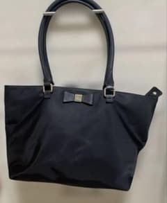 kate spade new york リボン トートバッグ 黒　A4 脚付きのサムネイル
