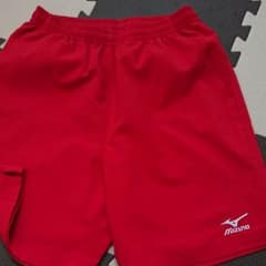 ミズノ ハーフパンツ 赤 Sのサムネイル