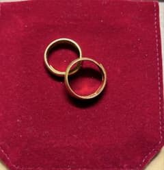 中国上海老鳳祥24金指輪セット