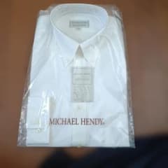 MICHAEL HENDY 長袖ワイシャツ Lサイズ　日本製のサムネイル