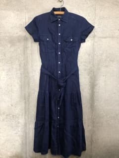 Ralph Lauren ラルフローレン　リネン　ロング　シャツ　ワンピース
