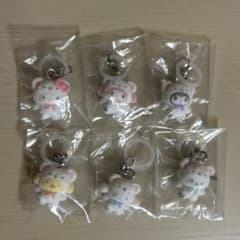 サンリオ　めじるしアクセサリー　ふわふわスノー　　コンプリートセットのサムネイル