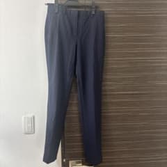 【新品・未使用】Theory ウール　クロップド　スリムパンツ　ネイビー　0 試着のみTheory ウール クロップド スリムパンツ ネイビー 0 - メルカリ