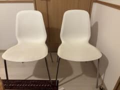 【2脚セット】 IKEA イス　レイフアルネ&ブロリンゲ (クロムメッキ)のサムネイル