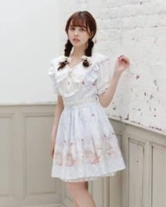 LIZ LISA ストロベリー柄 水色 半袖ワンピースのサムネイル
