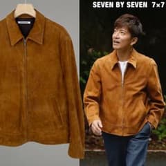 キムタク着 SEVEN BY SEVEN スエード レザーライダースジャケット キムタク着 SEVEN BY SEVEN スエード レザーライダース