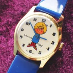 限定値下】激レア【1960年代】DIANTUS Boy スイス製 手巻き腕時計 