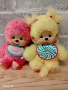 スウィートロリポップモンチッチ（カラビナ付）＆モンチッチCOLORSベリーピンク