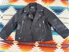 ZARA ブラック ライダースジャケット 6-7歳のサムネイル