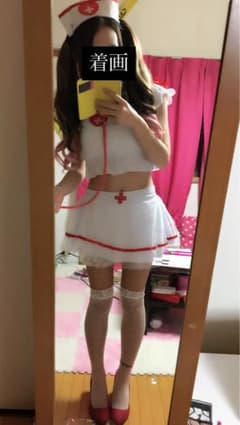 ナース♡フリルコスプレ♡ピンクの聴診器付きS〜Mサイズのサムネイル