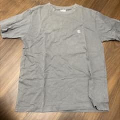 Champion 그레이 T 셔츠 LARGE