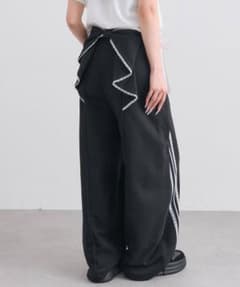 OLIVE des OLIVE バック リボン スウェット パンツ ブラックのサムネイル