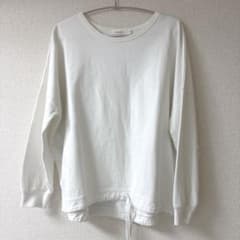 niko and… ニコアンド スウェット トレーナー ドロスト ホワイト
