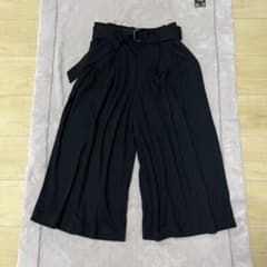 UNIQLO/ユニクロ/レディース/パンツ/ガウチョパンツ/黒/ブラック/Mのサムネイル