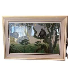 保証書付 シム・シメール シルクスクリーン 二度と故郷には帰れない 絵画 額装 保証書付 シム・シメール シルクスクリーン 二度と故郷には帰れない