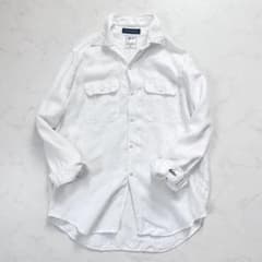 超希少✨マディソンブルー　伊勢丹別注　ハンプトン　リネン100% ホワイト 超希少✨マディソンブルー 伊勢丹別注 ハンプトン リネン100% ホワイト