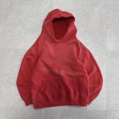 50s 60s サンフェード パーカー スウェット 赤 ビンテージ