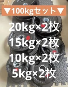 ■送料無料■ 8枚セット 100kg バーベルプレート ウエイトプレート 新品 ☆送料無料☆ 8枚セット 100kg バーベルプレート ウエイトプレート