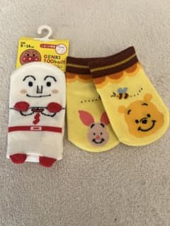 ベビー靴下 アンパンマン プーさん 9-14cmのサムネイル