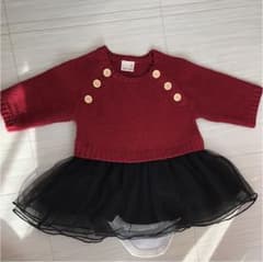ニット ワンピース ロンパース 70センチ petit mainのサムネイル