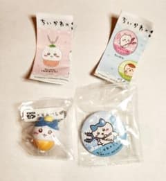 ちいかわ×くら寿司 ハチワレ フィギュア 缶バッジのサムネイル