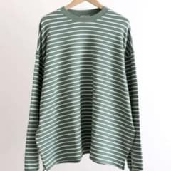 EVCON  BORDER L/S WIDE T-SHIRT GREEN 3のサムネイル