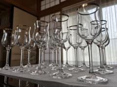 金縁 ワイングラス 15客セットのサムネイル