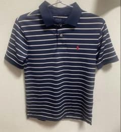 だ*い様 Polo Ralph Lauren ボーダー ポロシャツ ネイビーy2のサムネイル