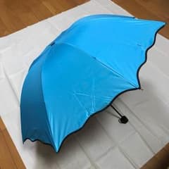 折り畳み傘 雨晴兼用 UVカット対応 ライトブルーのサムネイル