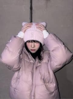 MLB Korea 猫耳 ビーニー 韓国限定 ピンク カリナ aespa - メルカリ