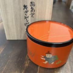 輪島塗 輪島漆器 摂田照彦 キャンディーボックス 童蒔絵 高級漆器 希少