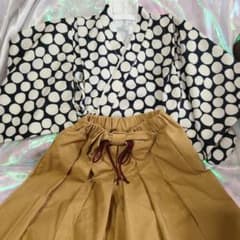 セラフ 袴 100サイズ ドット柄のサムネイル