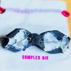 COMPLEX BIZ♡ナチュラリーリボンクロワッサンクリップ♡ブルーミックスのサムネイル