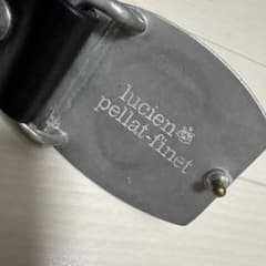 ルシアンペラフィネ スカル ベルト 黒 32/80 レザー 正規品 美品