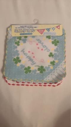 ミニタオル 3枚組 セット 約16×16cmおまけ付きのサムネイル