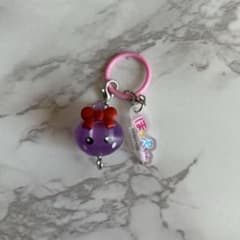 ほっぺちゃん(紫)目印チャームのサムネイル