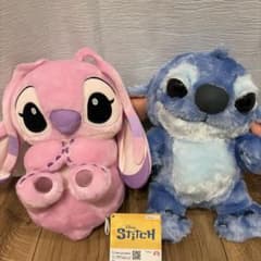 スティッチ　寝そべりコロコロBIGぬいぐるみ　エンジェル
