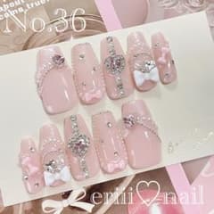 ネイルチップ オーダー フレンチ ガーリー 韓国 量産型 推し 地雷系 シアー 55 韓国 オーダー 量産型 現品 フレンチガーリー 地雷 ネイル