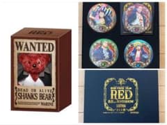 映画　ワンピース フィルムレッド シャンクスベア&輩缶バッチセットのサムネイル