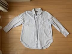 ZARA ストライプシャツ 長袖 ブルー×ホワイト XSのサムネイル