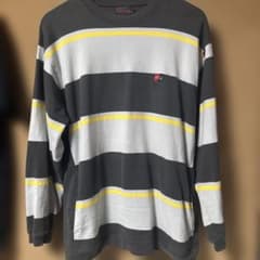 VANS 긴팔 테두리 T 셔츠 L