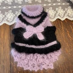 ハンドメイド手編み　犬服♡新品同様です♡のサムネイル