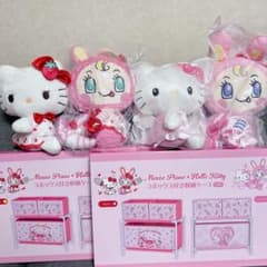 メゾピアノ✕ハローキティ　コラボ　収納ケース　くりっぴぃぬいぐるみ他　７点セット メゾピアノ×ハローキティ エンジェルチェリー ぬいぐるみ 収納ケース 6