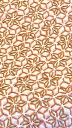 刺し子ふきん完成品　麻の葉のサムネイル