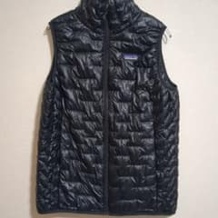 patagonia 黒 ダウンベスト Lサイズ - メルカリ