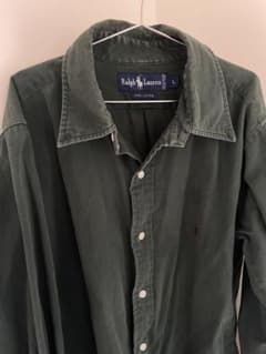 Ralph Lauren ダークグリーン シャツ Lのサムネイル
