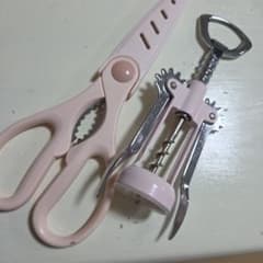 キッチンツールセット ピンク ワインあけ キッチンバサミのサムネイル