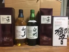 山崎-2本 響-1本 知多-1本 白州-1本(5本セット)のサムネイル